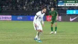 哈达斯凌空斩破门 津门虎1-0力克泰山